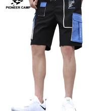 Pioneer Camp летние легкие мужские шорты Карго повседневные Прямые Лоскутные цветные рабочие х/б мужские шорты мужские короткие штаны ADK908126