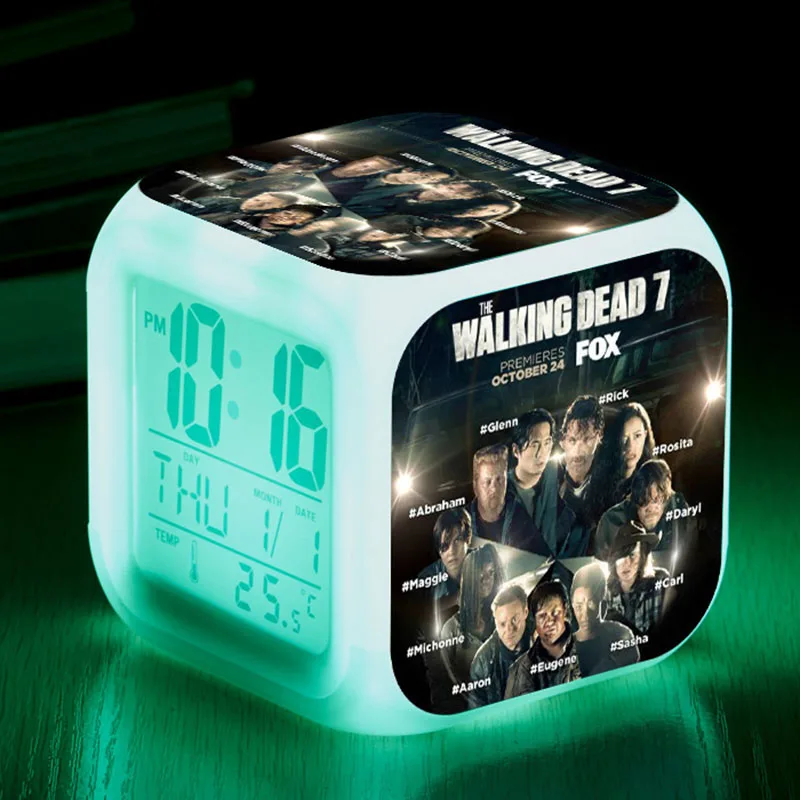 Led Alarm Clock The Walking Dead America Movie TV Classic figures Watch