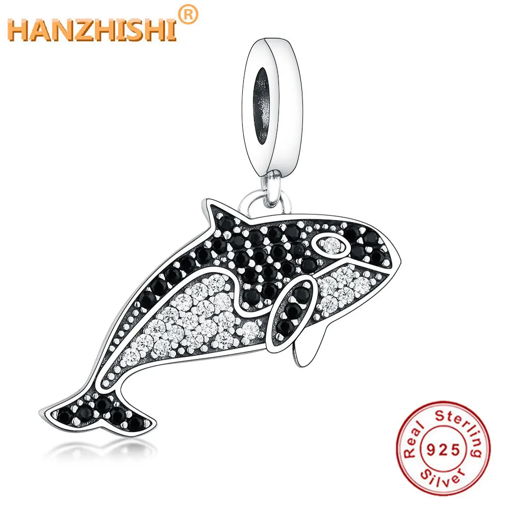 

2019 Summer Collection Fit Original Pandora Charm Bracelet DIY Jewelry Making 925 Sterling Silver Pave CZ Fish Charm Shoes Beads