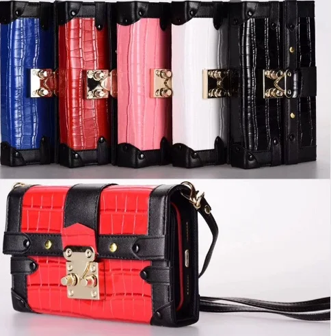 

New fashion lady flip leather wallet case women phone case cover for iphone 7 7plus 8 8plus X Xs Xr max Samsung S9 S9plus