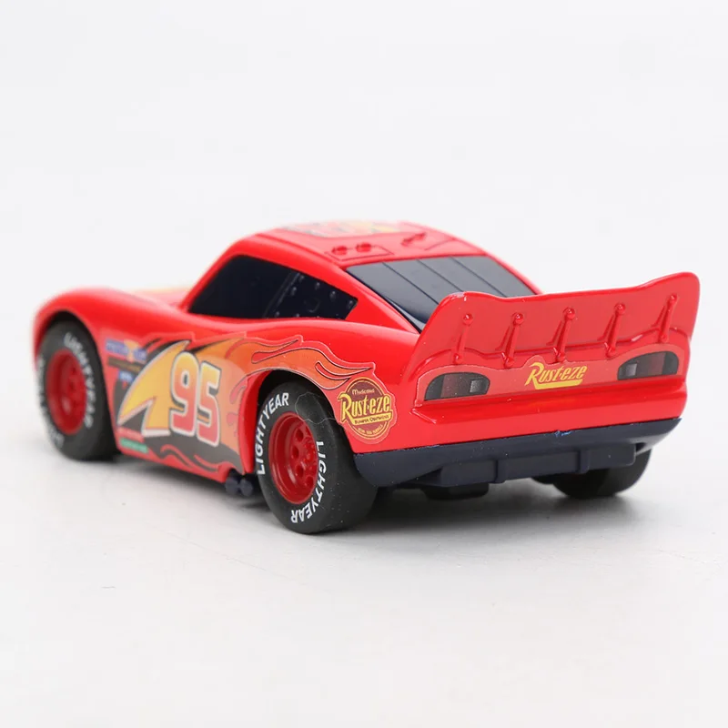 4pcs 7-9cm Disney Pixar Cars 3 Toys Lightning McQueen Mater Jackson Storm Cruz Ramirez Smokey Diecast Metal Pull Back Car Model