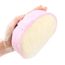 Тело щетка для очистки сетки душ Губка ванная комната массажер Душ Вернуться Spa губки купальный инструменты