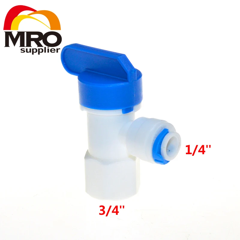 3 шт. детали фильтра для воды локоть 1/4 женский 3/4 резервуар в виде шара клапан для трубы быстрого подключения очиститель воды ro, система обратного осмоса