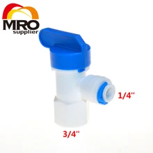 3 шт. детали фильтра для воды локоть 1/4 женский 3/4 резервуар в виде шара клапан для трубы быстрого подключения очиститель воды ro, система обратного осмоса