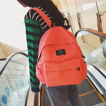 

2019 New Korean Style Canvas Casual Solid Color Backpack Fashion Simple Solid Multifunction mochila feminina Backpack Unisex
