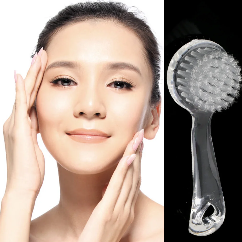 

Exfoliating Facial Brush Skin Care Soft Bristle Brush Scrub With Plastic Handle Beauty Cleansing Tools for Women