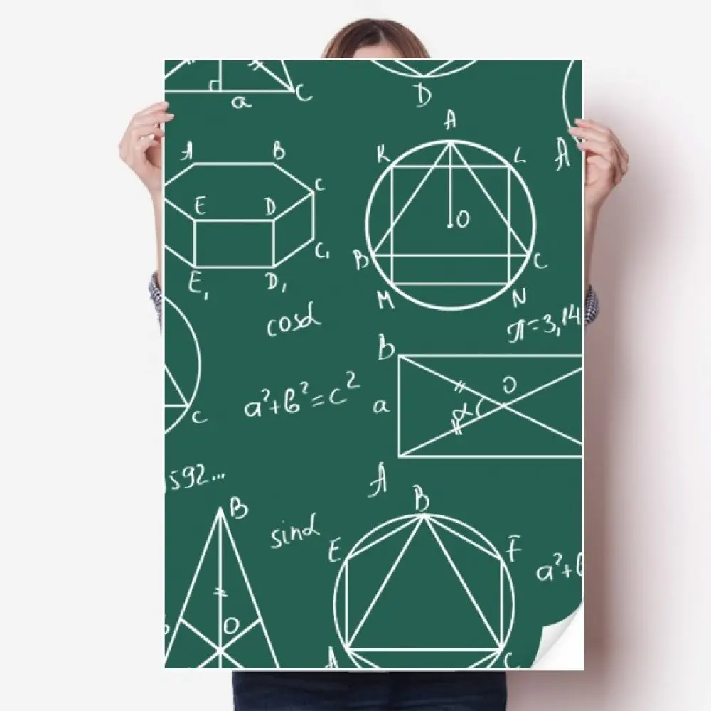 

DIYthinker Geometric Mathematical Formula Calculus Vinyl Wall Sticker Poster Mural Wallpaper Room Decal 80X55cm