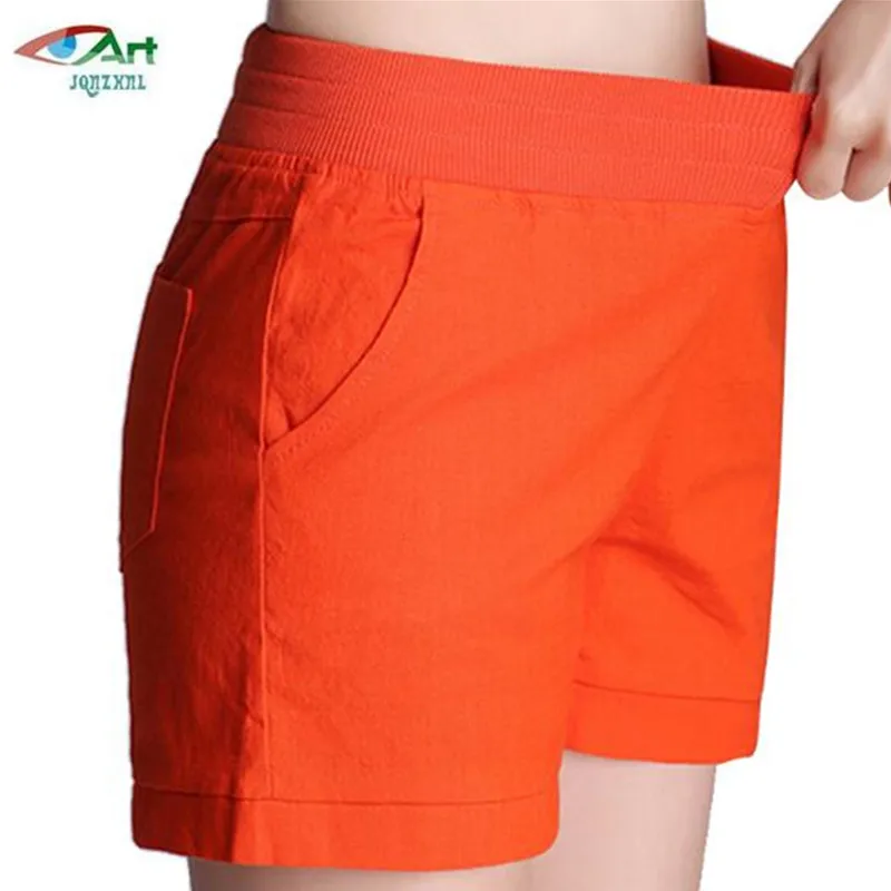 2018 Female summer new loose Cotton linen shorts female