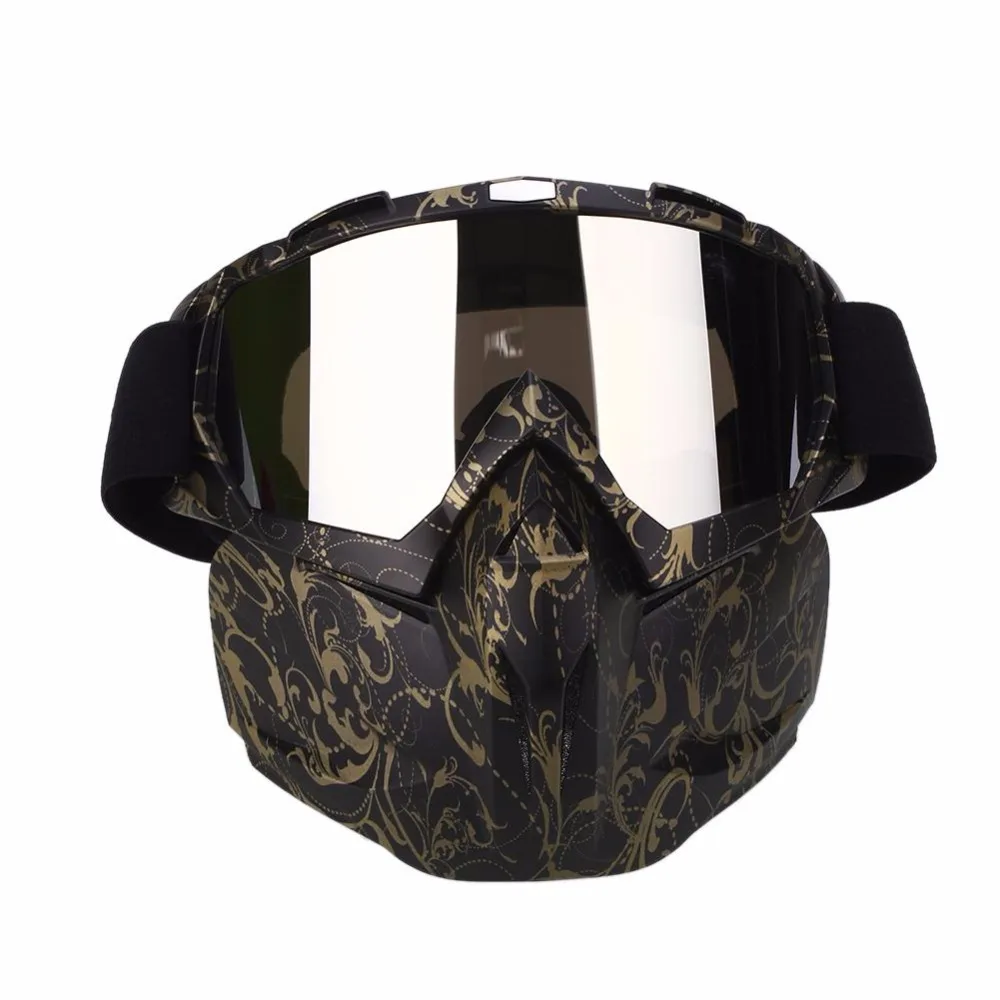 Relefree 2 In 1 Hiking Ski Goggles Mask Motorcycle Face Mask Glasses