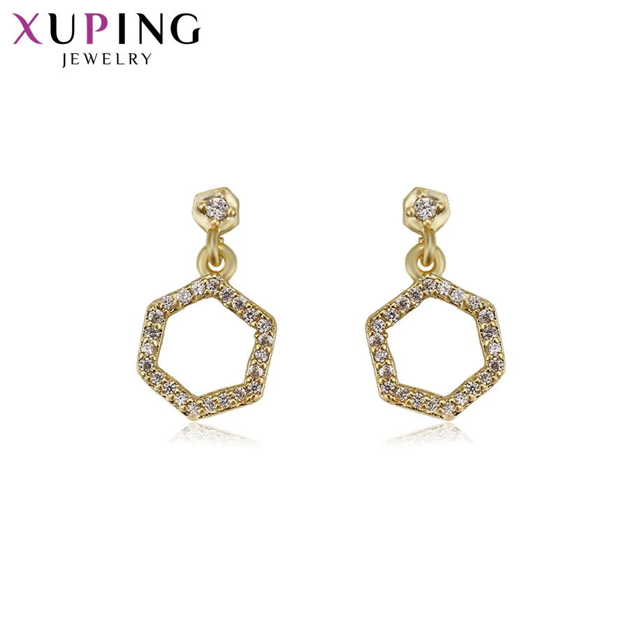 

Xuping Jewelry Fashion Simple Earrings Environmental Copper for Women or Girls Thanksgiving Day Gifts S13.2-94421
