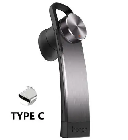 Huawei Honor AM07 наушники Bluetooth 4,1 форма свистка Беспроводная стерео Музыкальная гарнитура Hands-free наушники для huawei Mate 9 P20 - Цвет: black type c