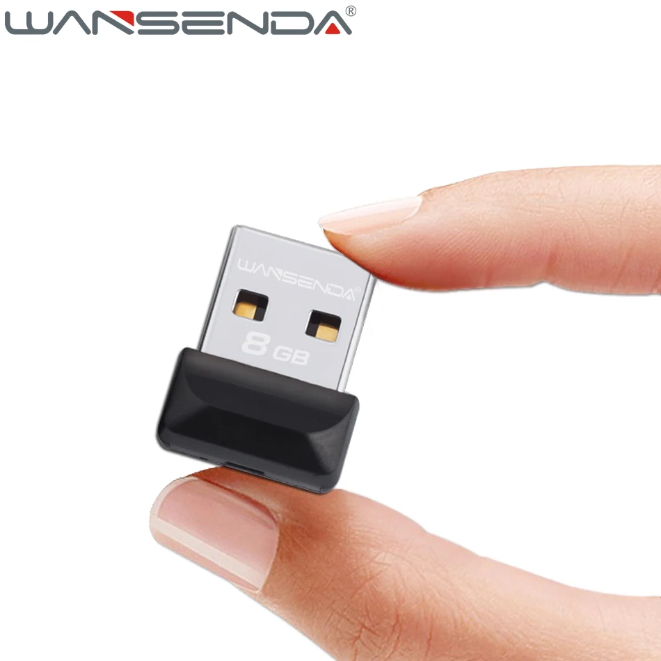 WANSENDA, USB флеш-накопитель с реальной емкостью, 64 ГБ, супер мини-накопитель, 8 ГБ, 16 ГБ, 32 ГБ, USB 2,0, водонепроницаемая флешка, флеш-карта памяти