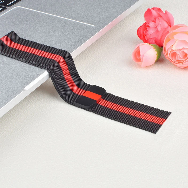 

Milanese Loop For apple watch band 42mm/38mm iwatch 3 strap 44mm/40mm correa Stainless Steel watchband wrist Bracelet belt 2/1