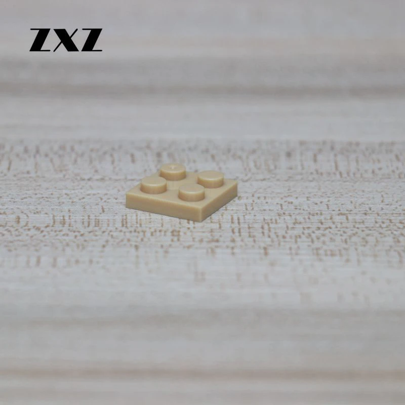 100 шт./лот 2x2 DIY Обучающие строительные блоки самоблокирующиеся детали 3022 сборные