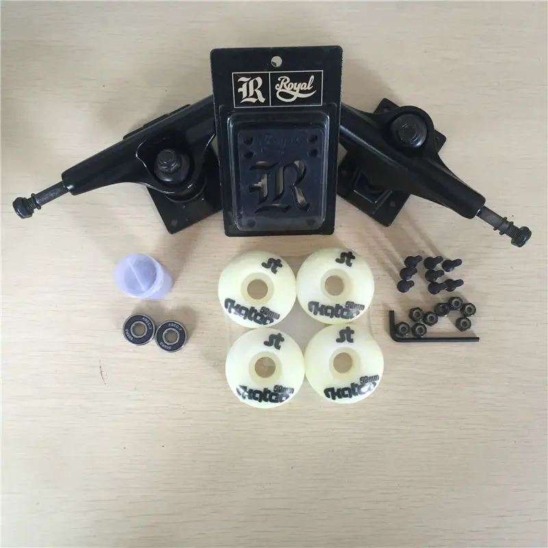 skateboard trucks andbearings andwheels (7)