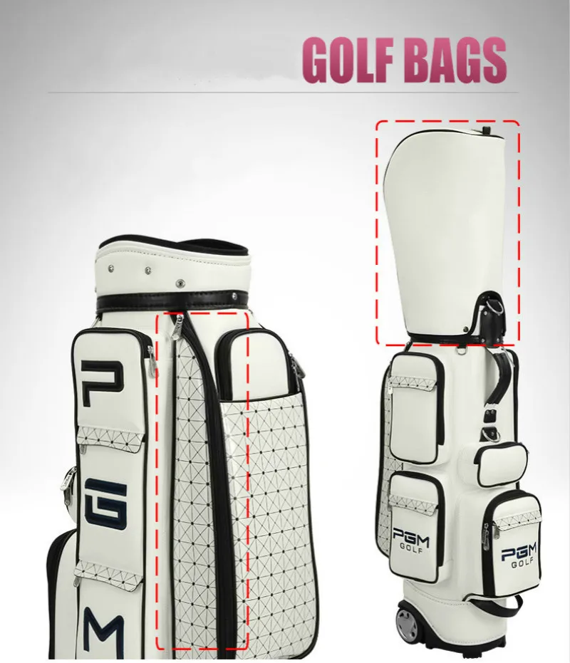 Pgm Golf стандартная сумка PU водонепроницаемые сумки для гольфа многофункциональные авиационные пакеты большой емкости дорожные сумки с колесами