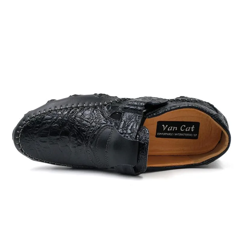 VANCAT/Новинка года; удобная повседневная обувь; лоферы; Мужская обувь; качественная обувь ручной работы из натуральной кожи; мужские мокасины на плоской подошве