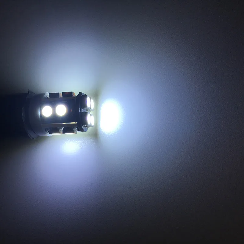 100 шт. T10 1210 12SMD 12 Led Белый клина автомобиля 12Smd 3528 W5W 194 168 для номерного автомобильного знака габаритный фонарь лампы для чтения DC 12v