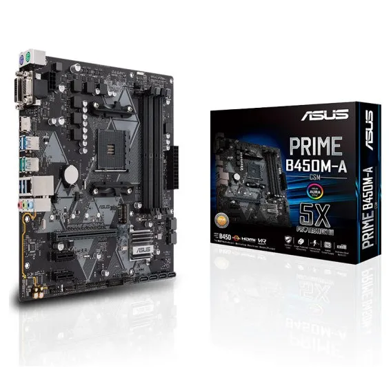  ASUS PRIME B450M-A Desktop-Computer Motherboard AM4 M-ATX AURA RGB neue original