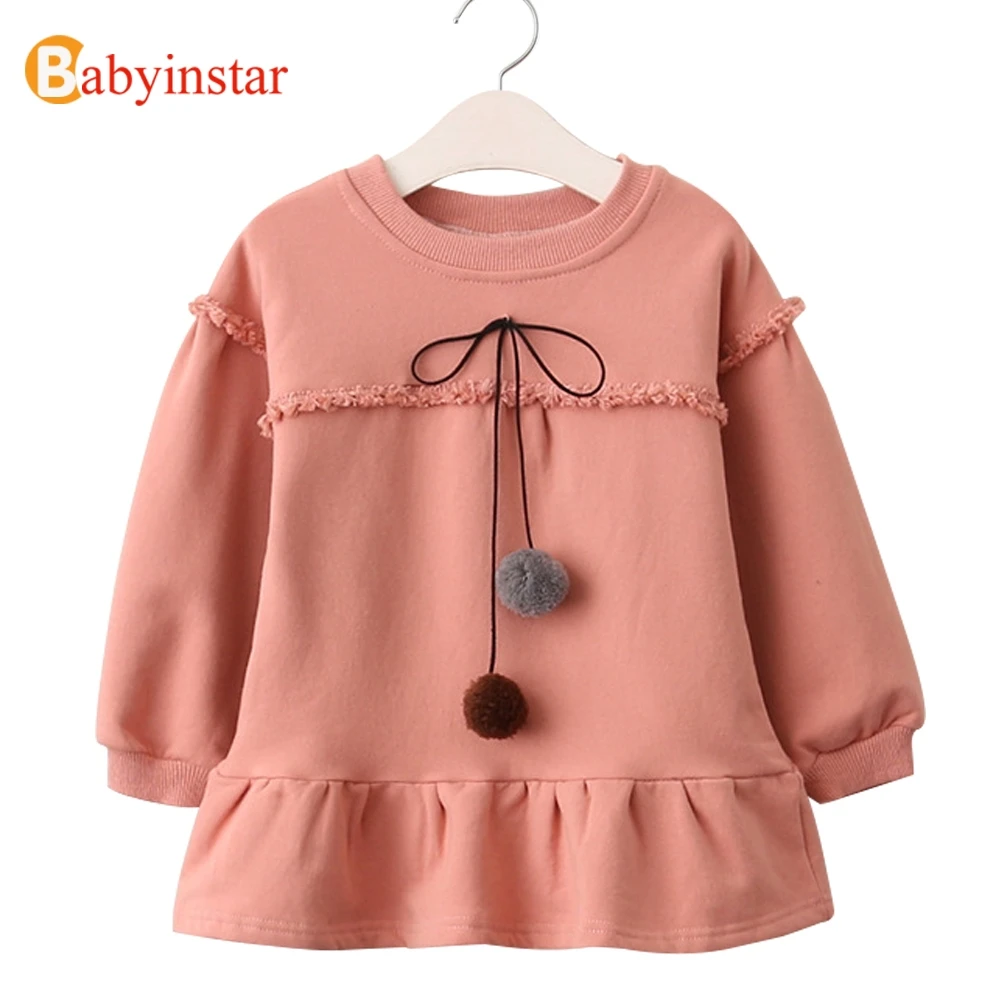 Babyinstar 2018 Spring Girls Dress Long Sleeve Girls Clothes with