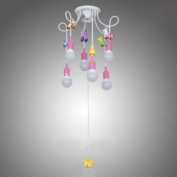

Children Bedroom LED E27 Pendant Lights Color Balloons Pendant Lamp Boy Girl Room Decoration Hanging Lamp Luminaire Fairy Lights
