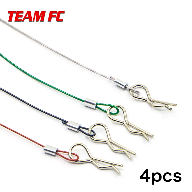 

4pcs racing Clip R Pin 1/10 1/8 RC Steel wire Car shell rope Body Shell Buggy drift Monster truck Crawler HPI HSP Traxxas S220