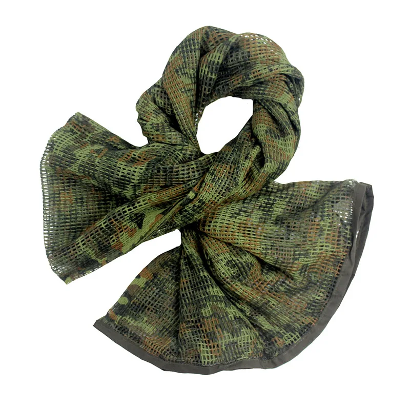 ReFire Gear Arab Military Tactical Mesh Scarf Men US Army Soldiers Combat Camouflage Scarves Conceal Camo Shawl Veil Scarf 190cm mens head wrap bandana Scarves