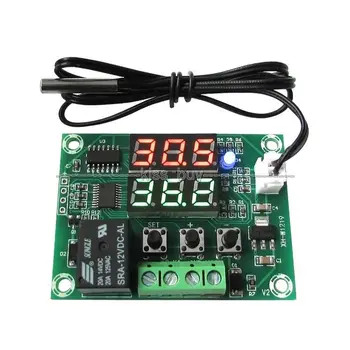 

DYKB DC 12V Dual display digital thermostat High precision temperature control switch Control LED thermometer METER TEMP sensor