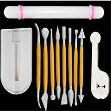 11 шт./компл. инструменты для украшения торта помадка печенье Сахар ремесло декоративные формы резаки инструменты набор для декорирования тортов DIY торт EJ878300