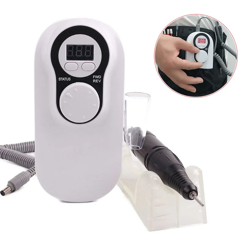 

1 Set Nail Drill Machine 30000RPM Portable Rechargeable Pedicure Strong Polishing Electric Machine for Manicure Nail Tools Kit