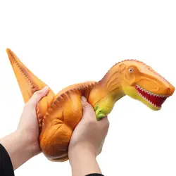 Модельки динозавров медленно отскок многоцветный декомпрессии позвонок игрушка животных экструзии модель большие динозавры
