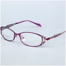 Высококачественная металлическая оправа для очков женские Полые модные темпераментные элегантные очки по назначению 9003