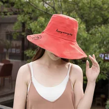 Шапка Рыбацкая Новая летняя Женская Удобная защита дамская шляпа хлопковая Складная Солнцезащитная летняя шапка Панама gorro pescador