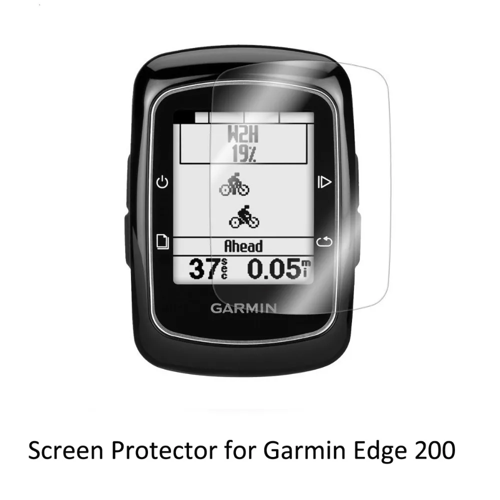 

3* Clear LCD PET Film Anti-Scratch Screen Protector Cover for Cycling Training GPS Garmin Edge 200 Edge200