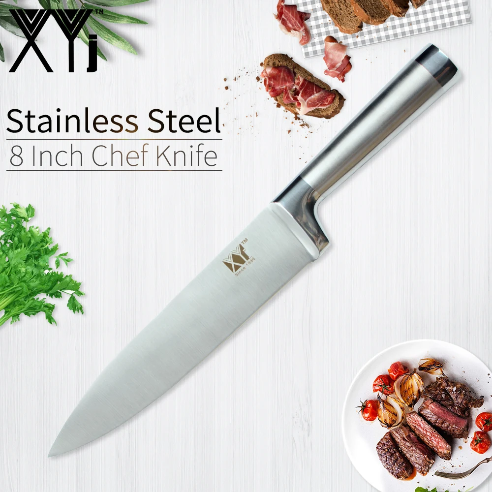 

XYj Cooking Stainless Steel Knife Sharp Thin Blade Comfortable Handle Knife Meat Fish Fruit Cooking Accessory Kitchen Tools