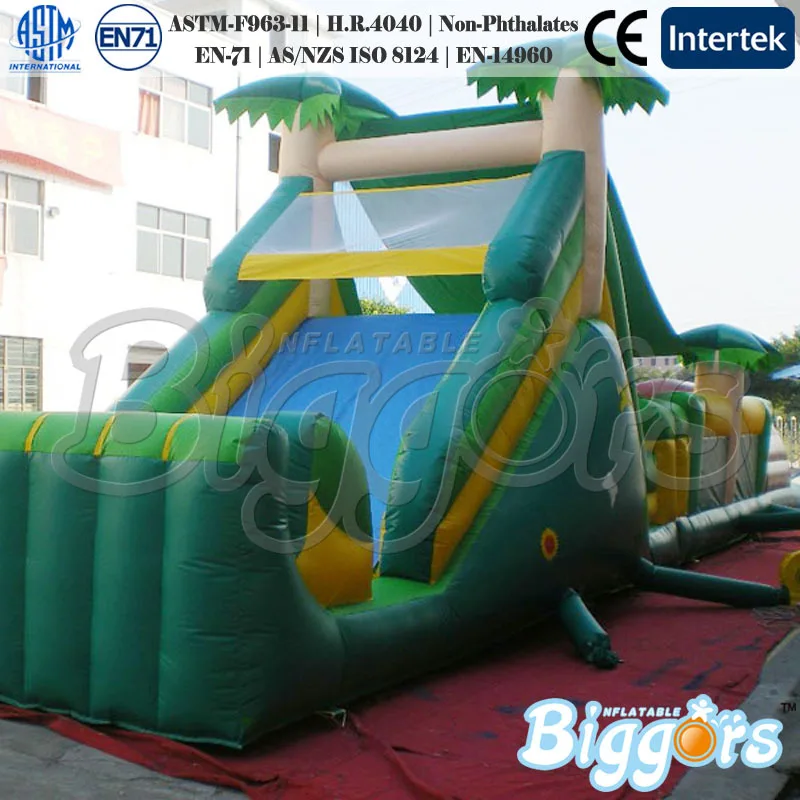 

0.55MM PVC Inflatable Jumping Slide,Inflatable Obstacle Course For Sale