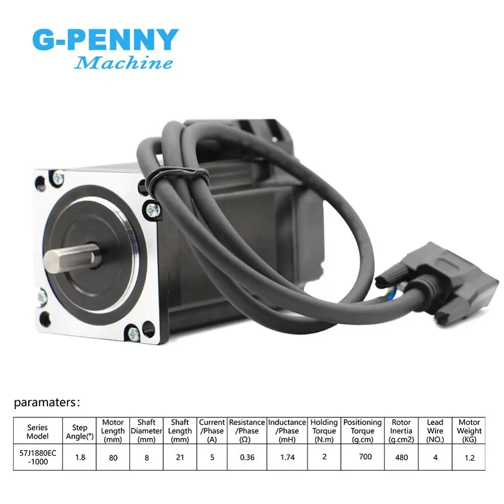 Nema23 Closed Loop Stepper Motor 2.0N.m 4 wires