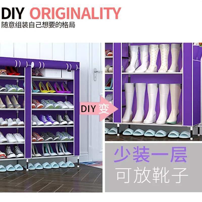 House Scenery folding storage Cabinets Furniture Portable shoe racks multi-layer assembled Dustproof Wetproof Shoes Shelf Room