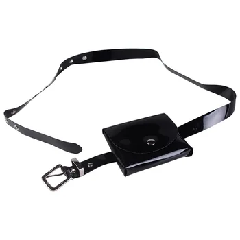

Transparent Pure Color Leisure Bag Colourful matching decorative belt bag PVC