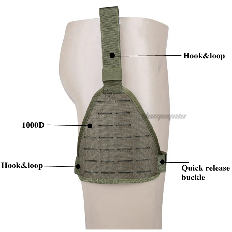 Тактический MOLLE Drop Leg платформа лазерная резка ноги панель ремень с быстроразъемной пряжкой Охота Пейнтбол страйкбол Бедро панель s