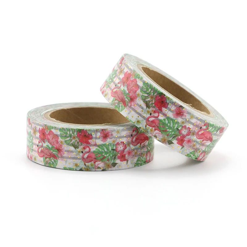 

1PCS red floral and beautiful swan Decorative Masking Washi Tape DIY Diary Scrapbooking