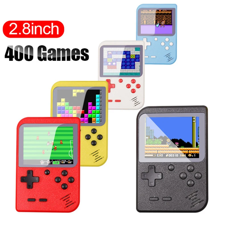 

Retro Portable Mini Handheld Game Console 8-Bit 2.8 Inch Color LCD Kids Color Video Game Player Built-in 400 games