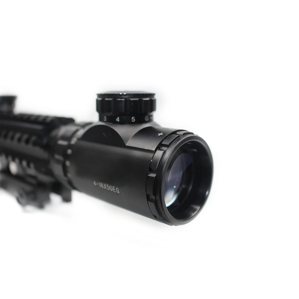 4-16X50EG Tactical Optical Sight Hologram Sight 11 / 20mm Rail Mounting Hunting Range for Airsoft Sniper
