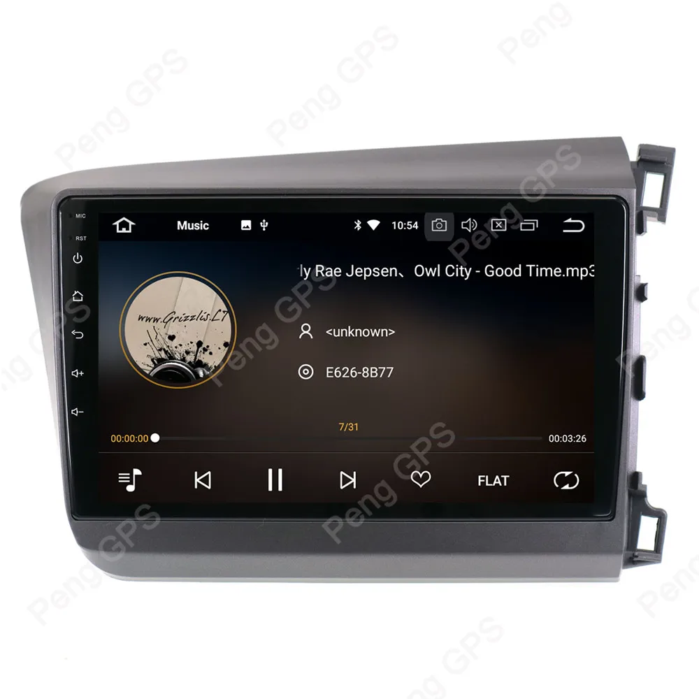 Top Octa Core 2 Din Stereo Android 8.0 Car Radio for Honda CIVIC 2012 2013 2014 2015 right hand GPS Navigation CD DVD Player FM 4