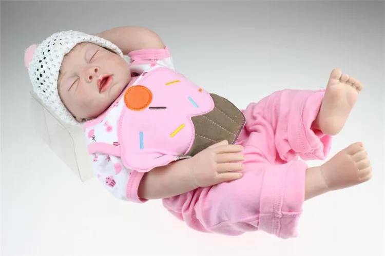 Новый 50 см полностью силиконовый реалистичный reborn baby doll оптовая продажа Детские куклы Модная кукла рождественский подарок новый год