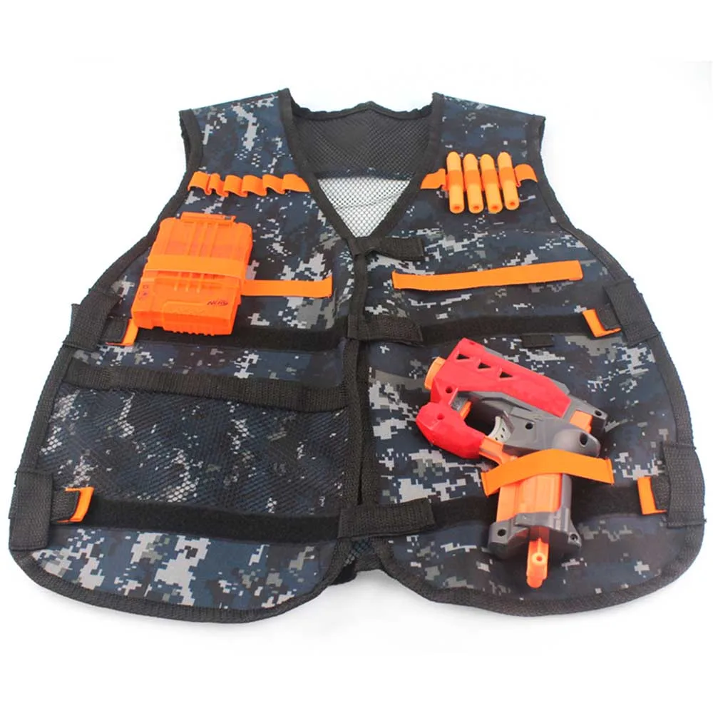 Tactical Vest Jacket Waistcoat Magazine Ammo Holder for Nerf N Strike