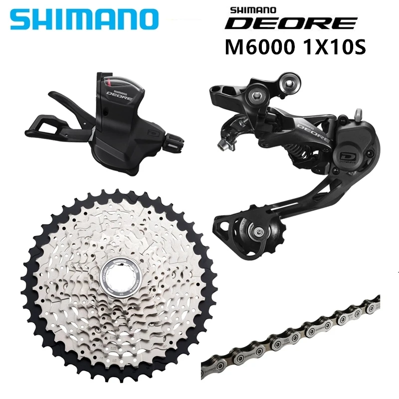 

SHIMANO DEORE M6000 Groupset MTB Mountain Bike Groupset 1x10-Speed 11-42T M6000 Rear Derailleur Shift Lever