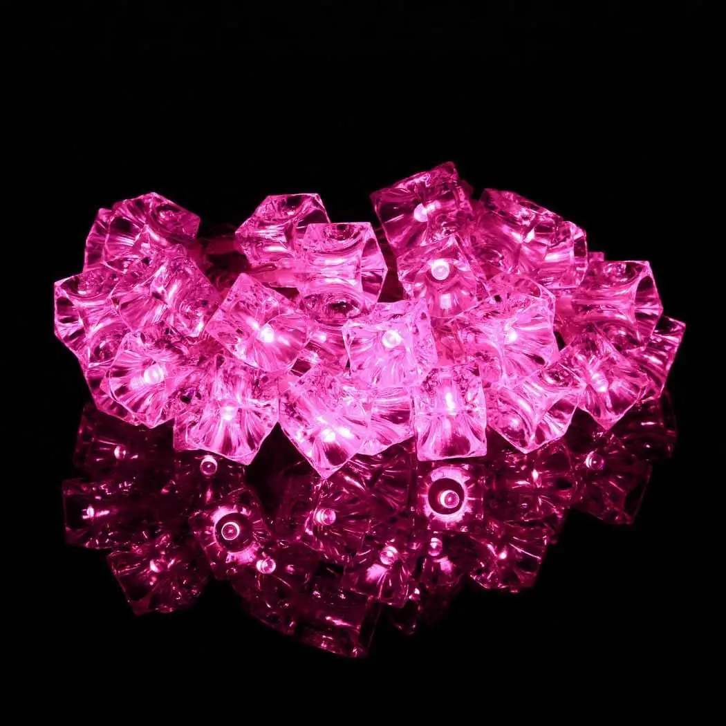 40 Led головная квадратная вогнутая ледяная модель батарейный блок световая