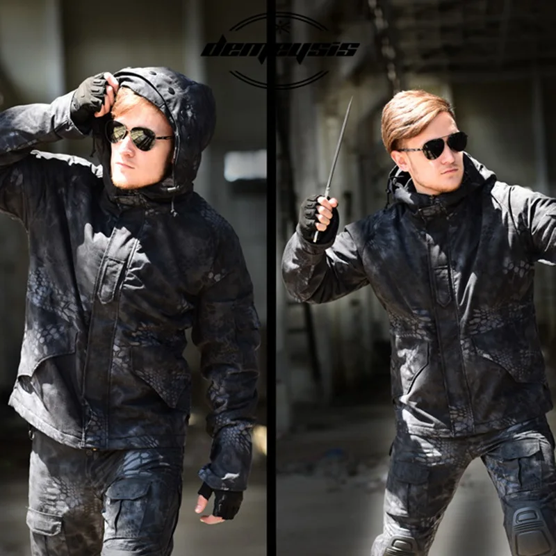 M-65 армейская одежда тактическая Мужская зимняя осенняя куртка водонепроницаемая износостойкая, ветрозащитная, походная куртка ветровка - Цвет: typhon