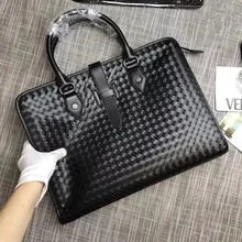 Kaisiludi кожаная тканая Мужская сумка Сумка Бизнес профиль портфель Компьютерная сумка Руль сумка на одно плечо Наклонная Сумка